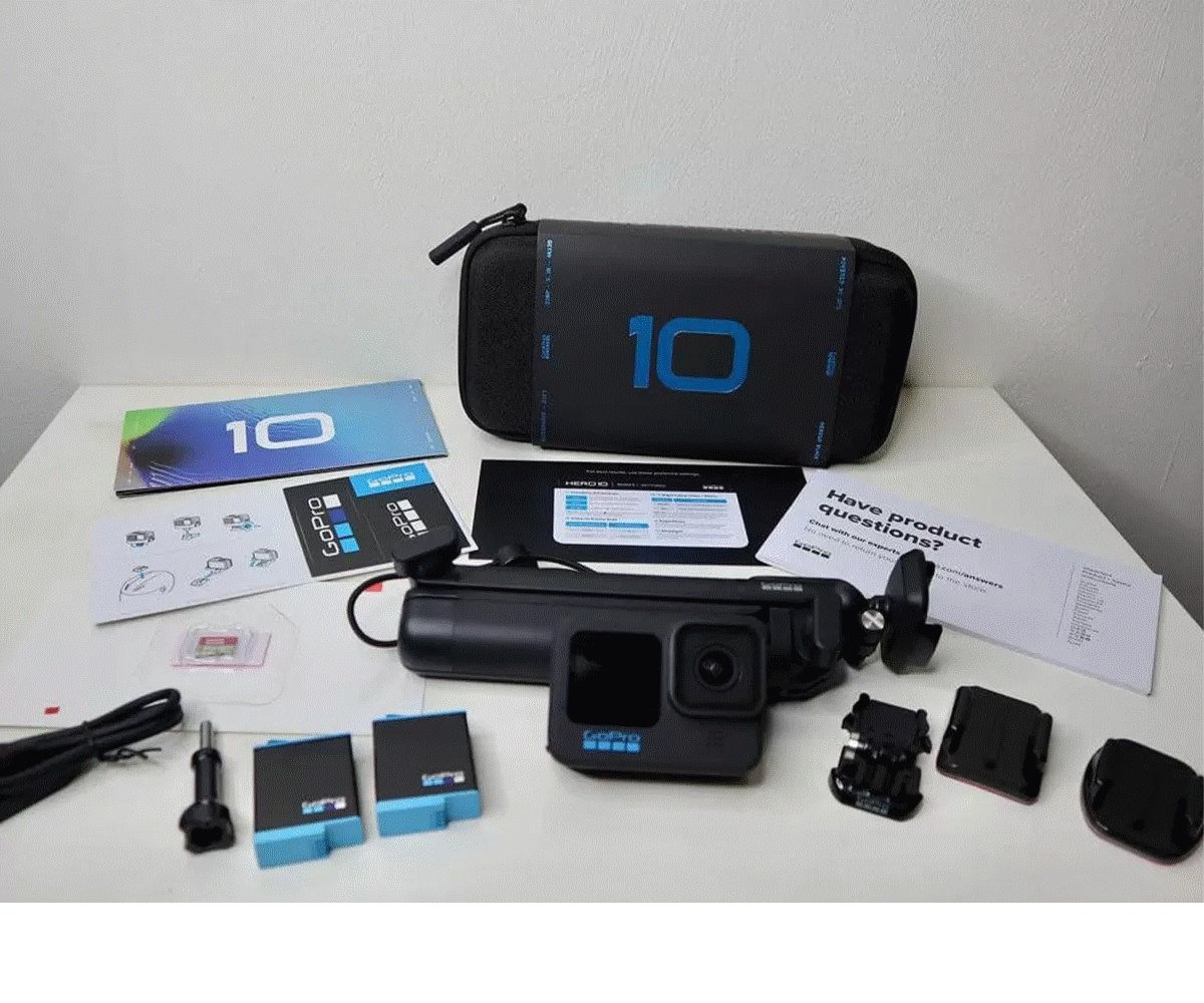 دوربین گوپرو همراه لوازم جانبی GoPro HERO10 Black + Accessories Bundle PRO - دیجیران